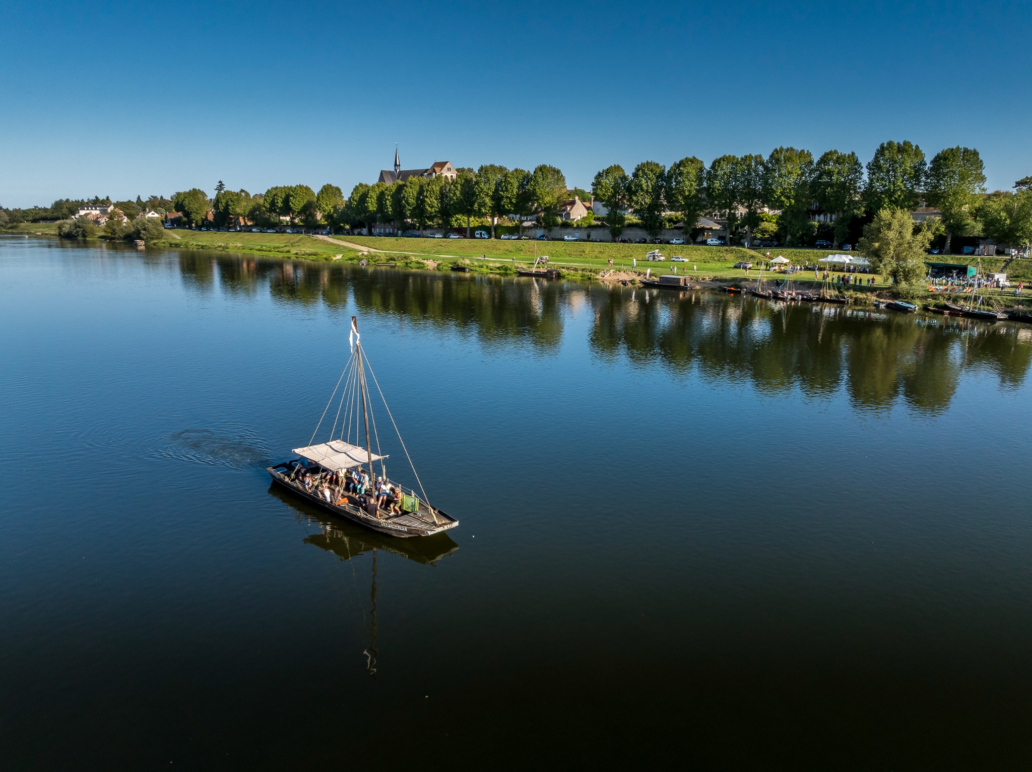 Balade en bateau traditionnel sur la Loire en Loir-et-Cher